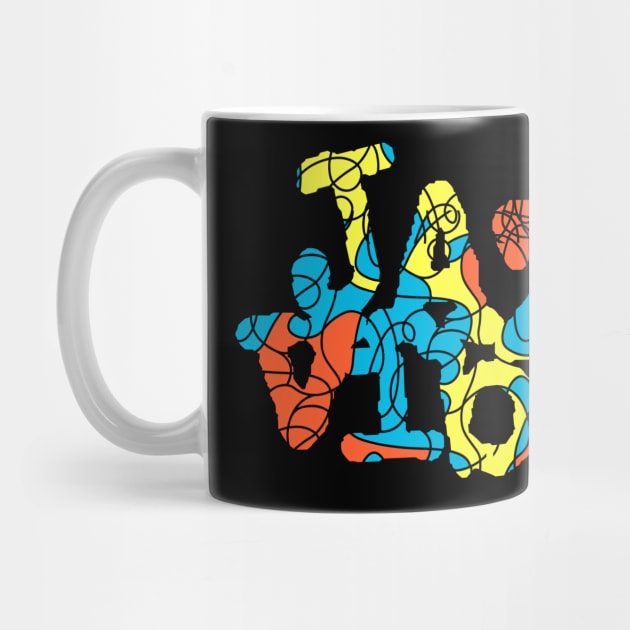 Colorful Jazz Vibes Design by jazzworldquest